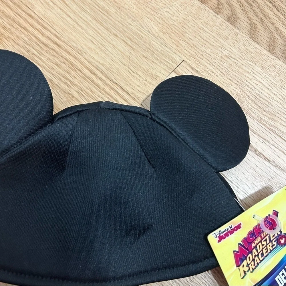 Disney Mickey Mouse Deluxe Hat NWT Roadster Racers Kids Boys Black